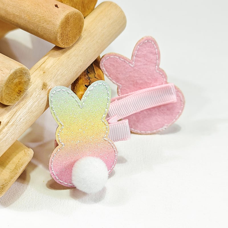 Hair Ball Rabbit Hairpin