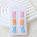 Easter Acrylic Bunny Stud Earrings