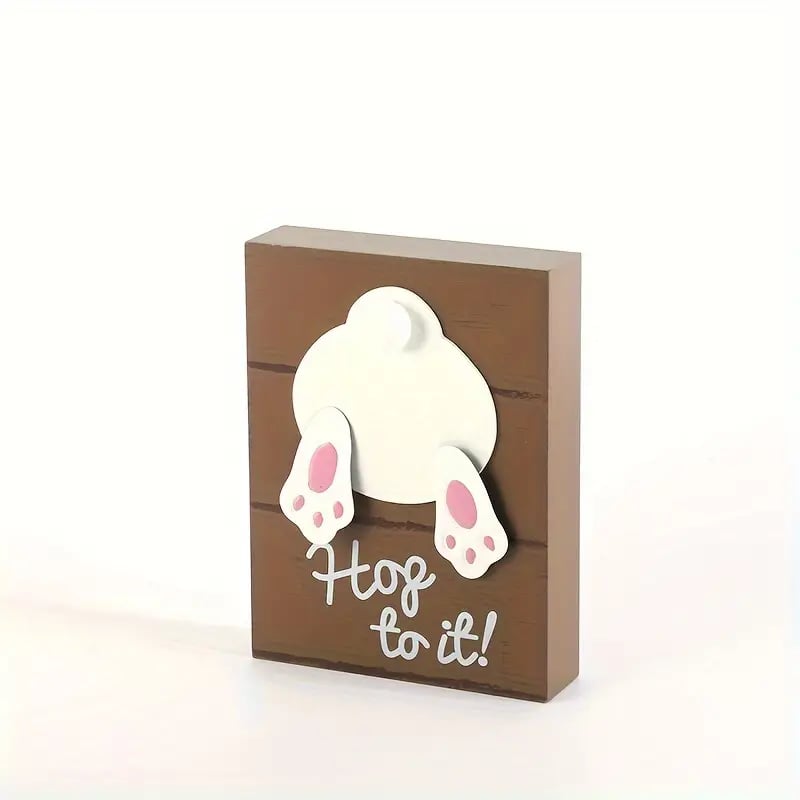 Easter Wooden Bunny Ornament