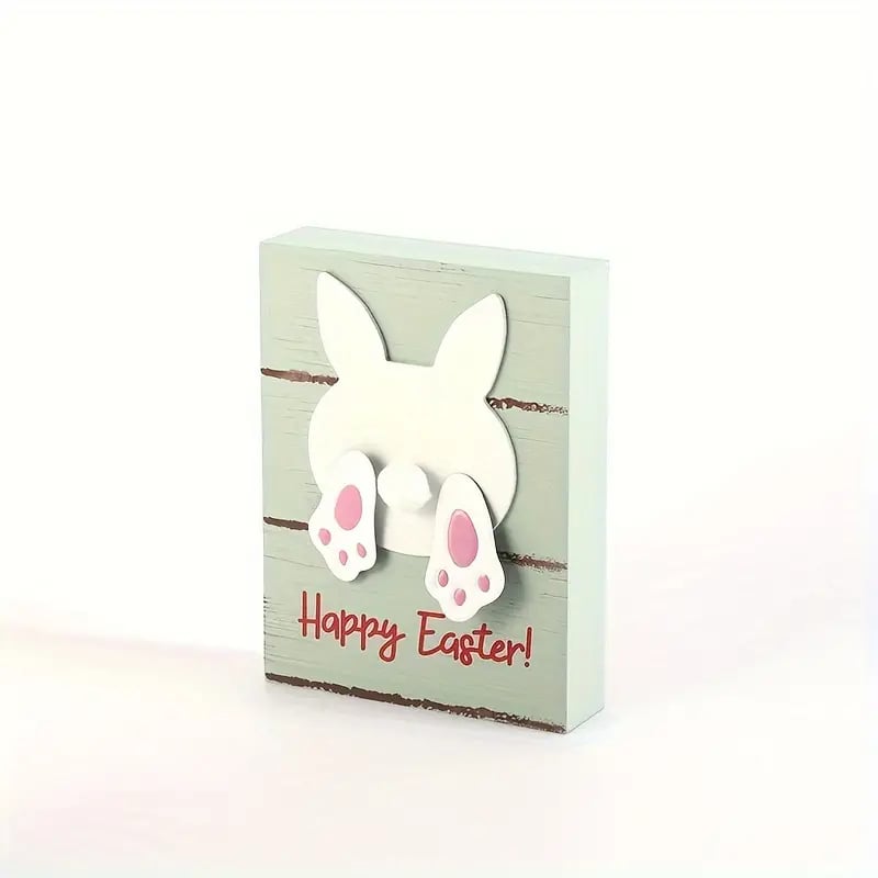 Easter Wooden Bunny Ornament