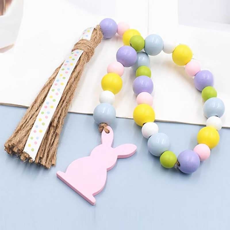 Easter Tassel Beaded Pendant