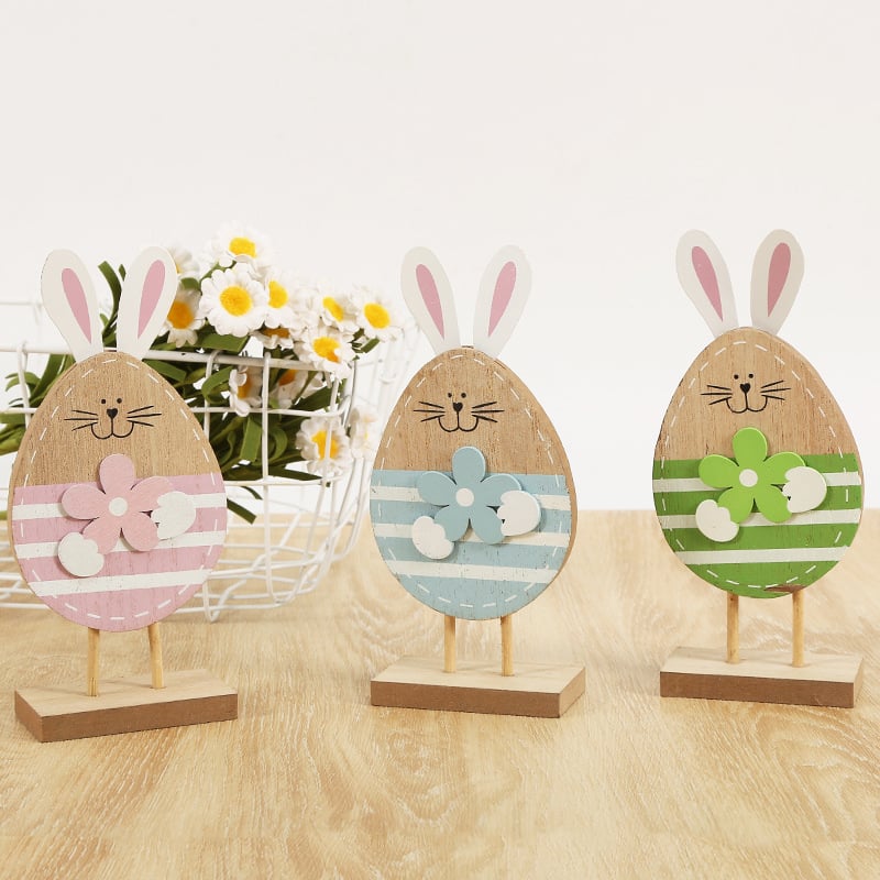 Easter Wooden Bunny Ornament