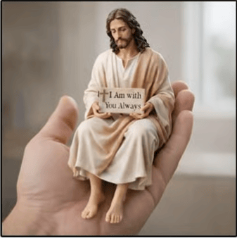 ✨Handcrafted Jesus Figurine✝️Serene Desk Companion🙏