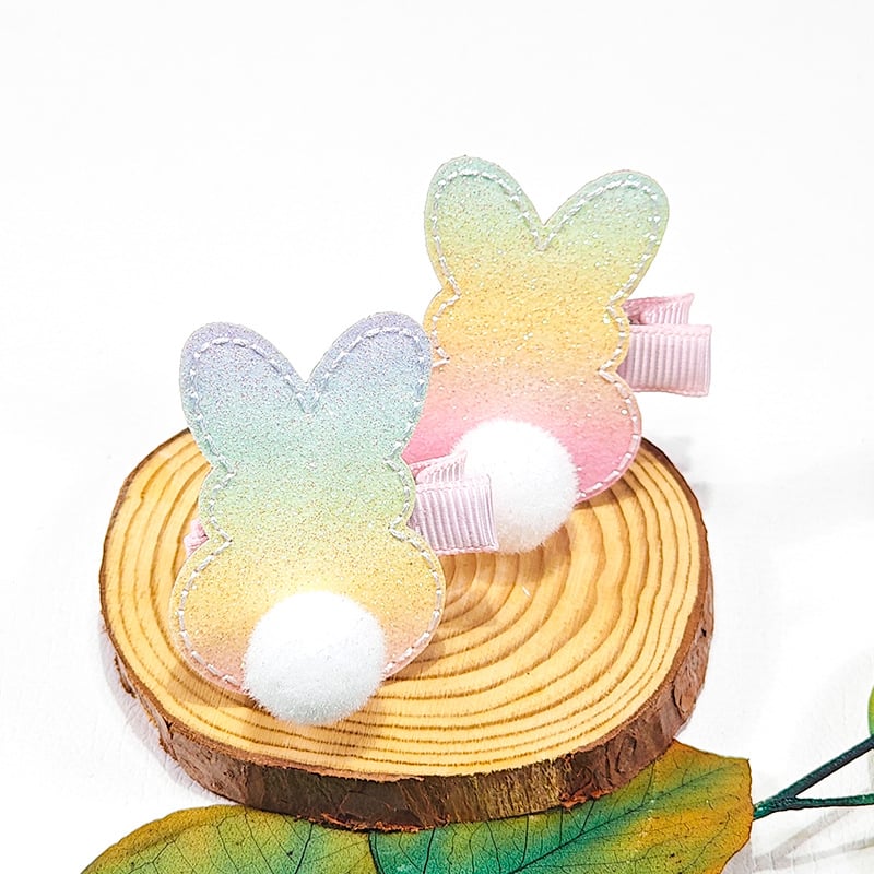 Hair Ball Rabbit Hairpin